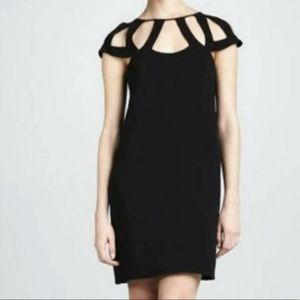 Diane Von Furstenberg DVF Achava black dress sz 2